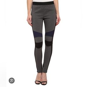 BCBG MaxAzria Kervin Colorblock Leggins Gray/Blue/Black - XXS